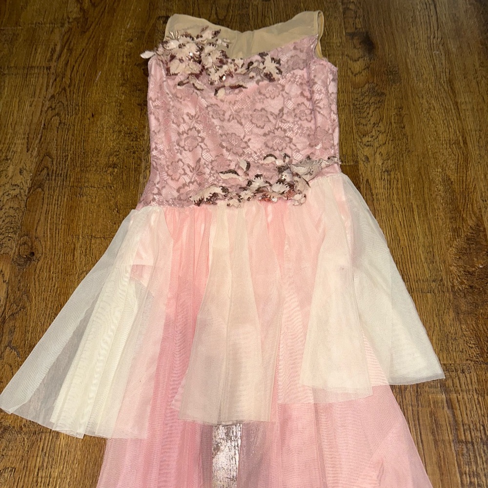 Pink Tiered Embellished Costume